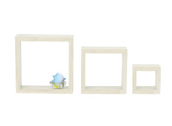 SET DA 3 SCAFFALI QUADRATI