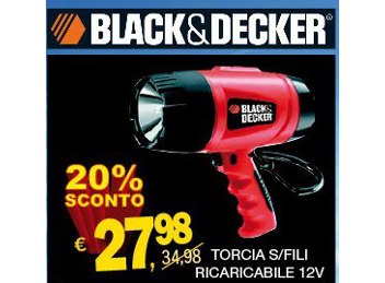 SCONTO 20% SU TUTTA LA LINEA AUTOMOTIVE DI BLACK&D