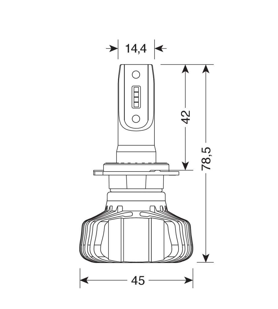 LAMPADE LED PER AUTO 9-32V HALO LED SERIE 5 BLASTER - (H7) - 20W - PX26D - 2 PZ  - SCATOLA  57792