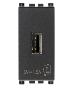 UNITA ALIMENTAZIONE USB 1M 5V1,5A GRIGIO ARK - VIMAR