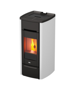STUFA A PELLET IN GHISA CAST IRON 6 BIANCA 6,5 KW - CANADIAN STOVE