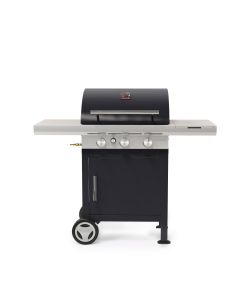 BARBECUE A GAS 3 FUOCHI BARBECOOK 'SPRING 3112' CON GRIGLIE IN GHISA, 133X57X115 CM