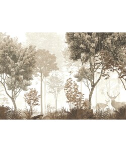 FOTOMURALE ADESIVO 'SCANDINAVIAN FOREST' IN PVC, 416X280 CM