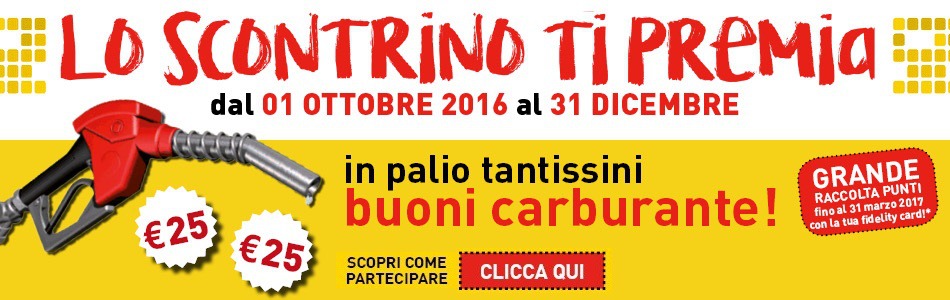 Concorso "LO SCONTRINO TI PREMIA" - BUONI BENZINA