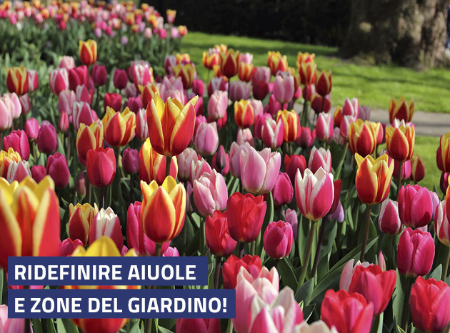 Ridefinire aiuole e zone del giardino!