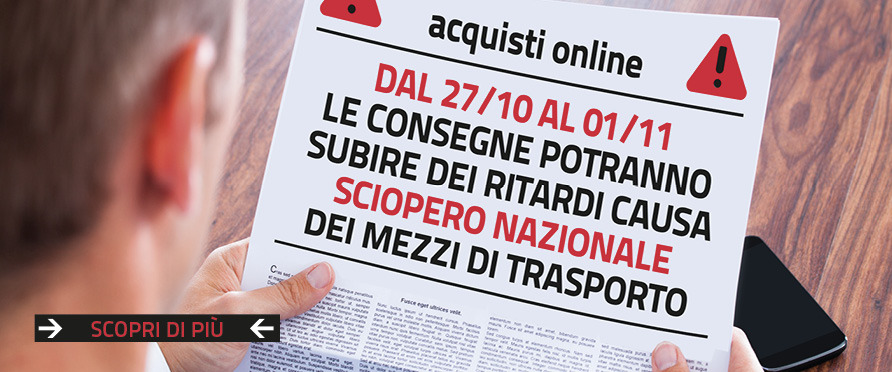 SCIOPERO MEZZI DI TRASPORTO: POSSIBILI RITARDI NEL