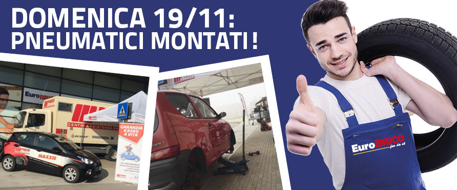 CONEGLIANO: MONTAGGIO PNEUMATICI GRATUITO 19/11