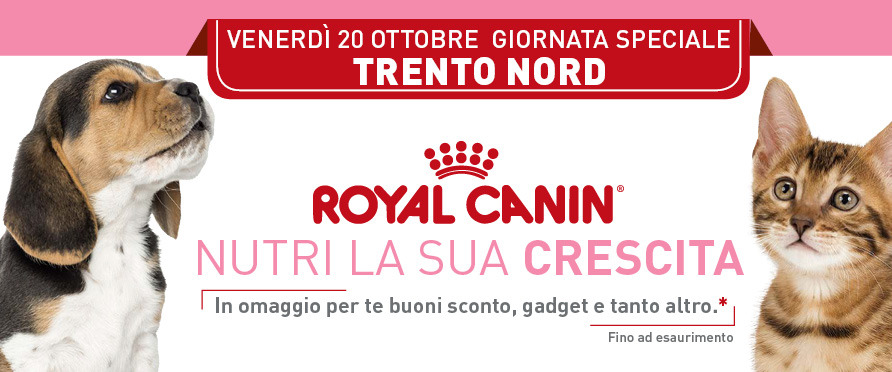 VENERDI' 20 OTTOBRE: SPECIALE GIORNATA ROYAL CANIN