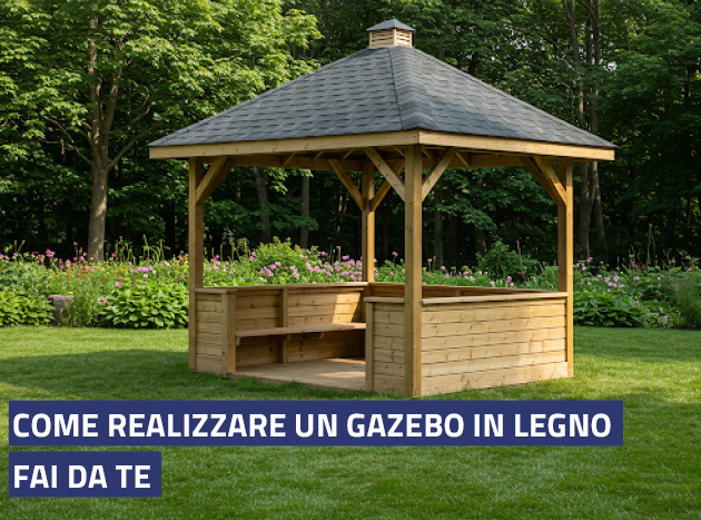 Come realizzare un gazebo in legno fai da te