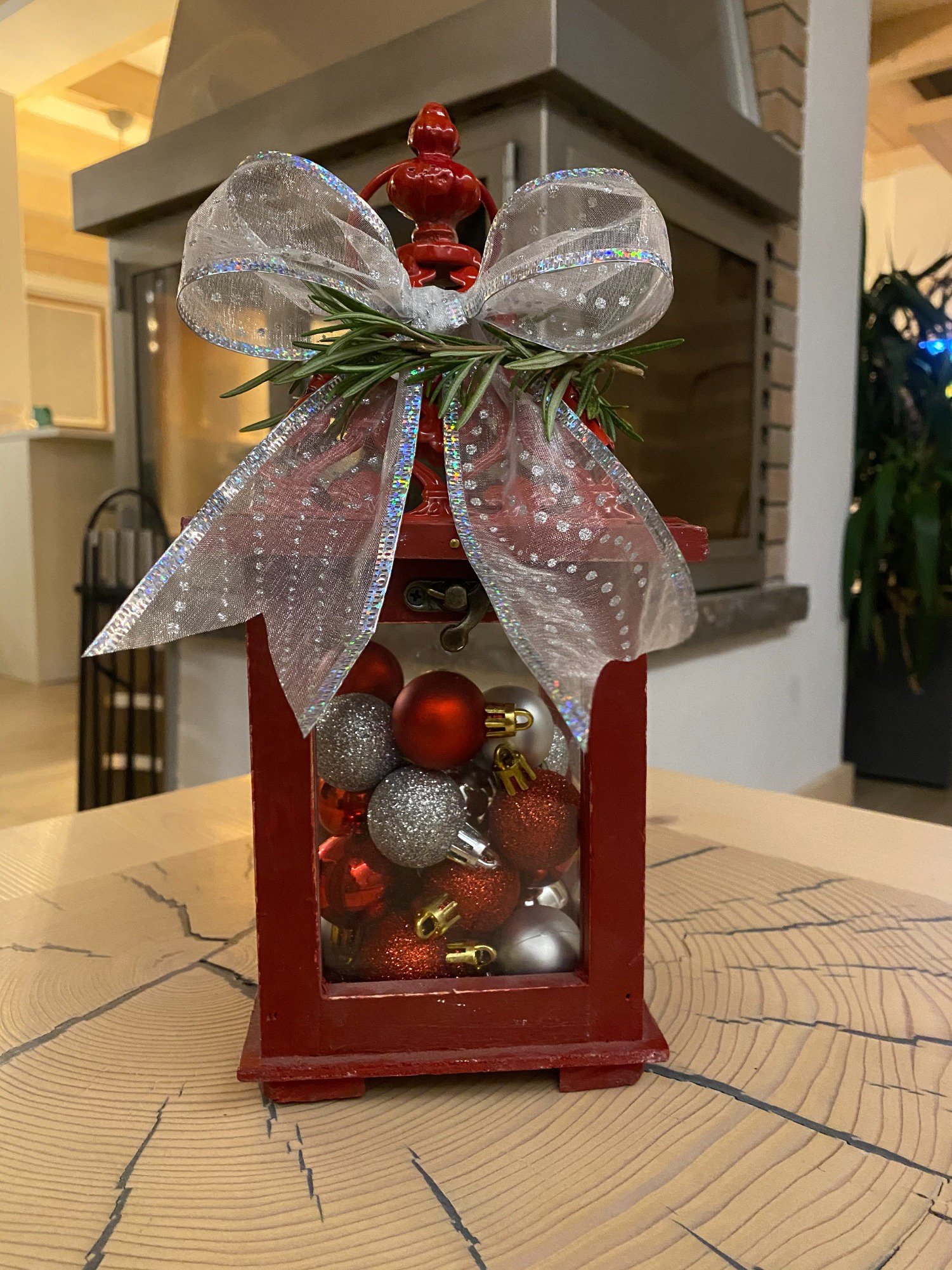 Semplice decorazione della lanterna di Natale fai-