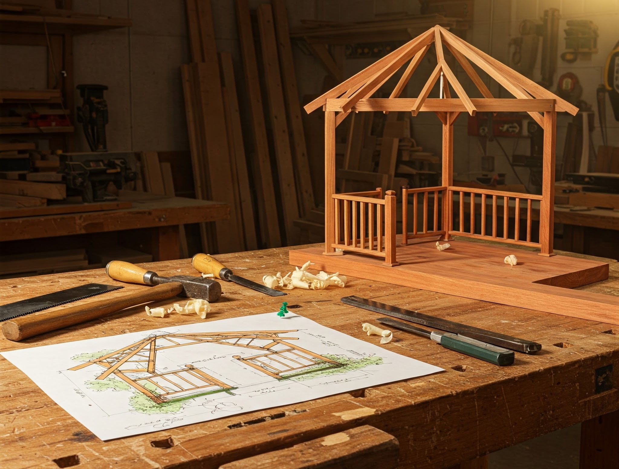 Come realizzare un gazebo in legno fai da te