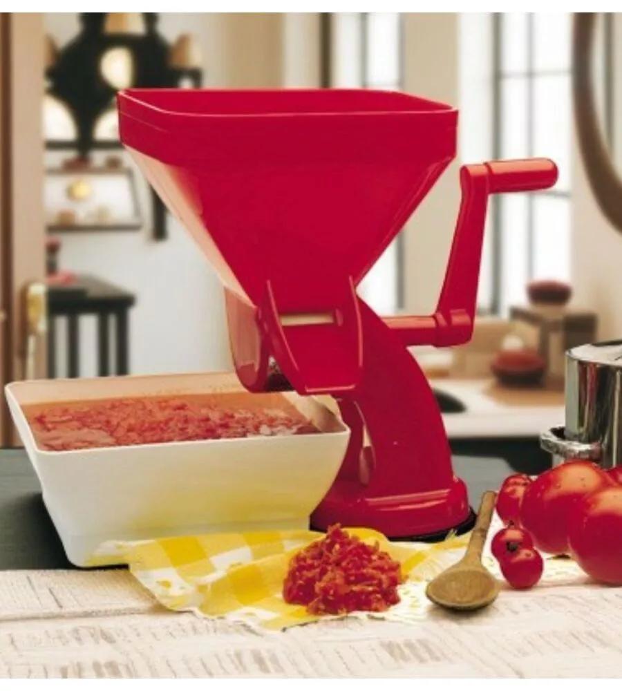 Spremipomodoro manuale "master" in polipropilene rosso