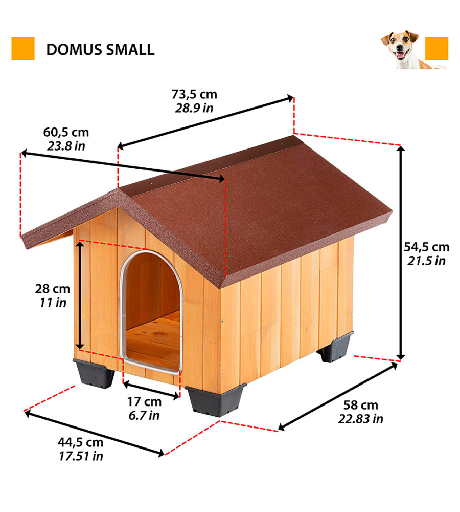 Offerta L.72xp.62xh.56 Domus Small Canile in vendita online