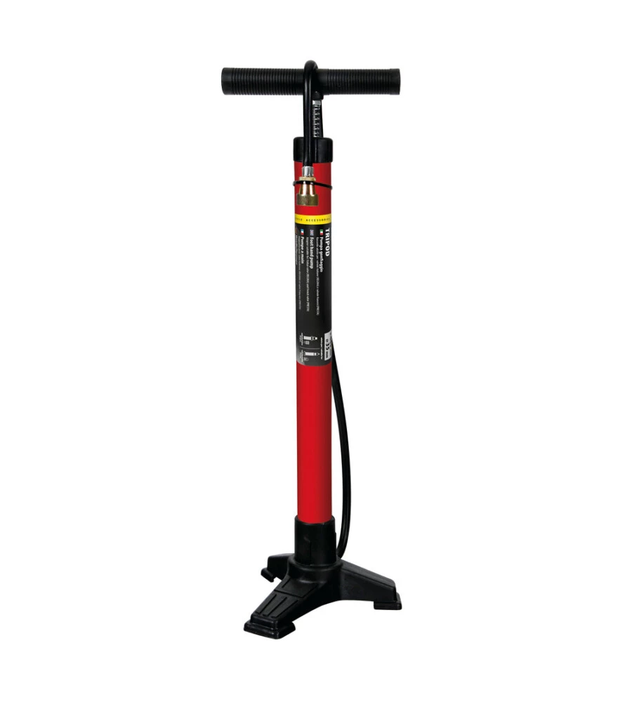 Pompa per bicicletta lampa "tre piedi" in acciaio - 94214
