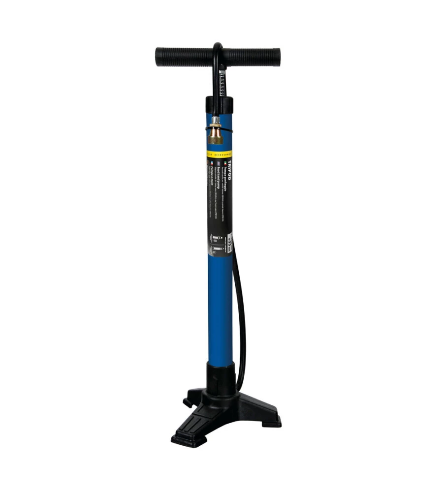 Pompa per bicicletta lampa "tre piedi" in acciaio - 94214