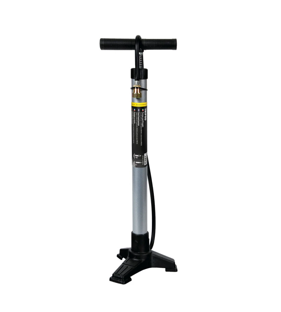 Pompa per bicicletta lampa "tre piedi" in acciaio - 94214
