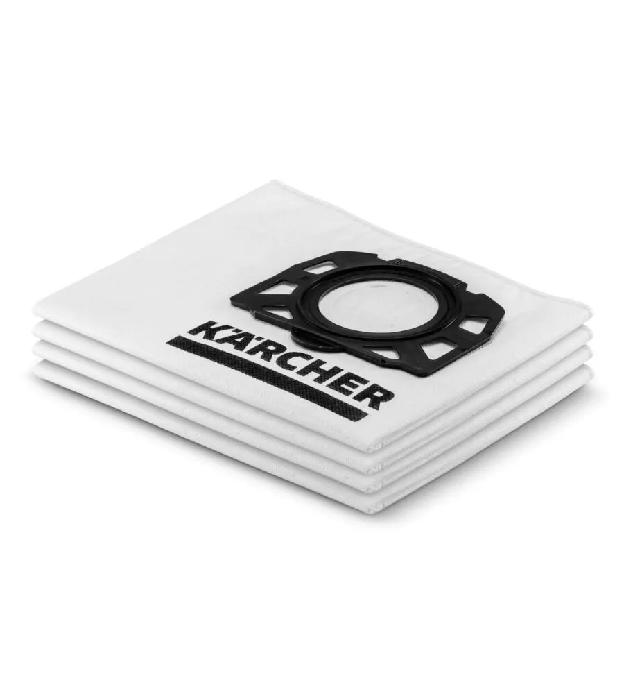 Sacchetti aspirapolvere karcher in vello 4 pezzi