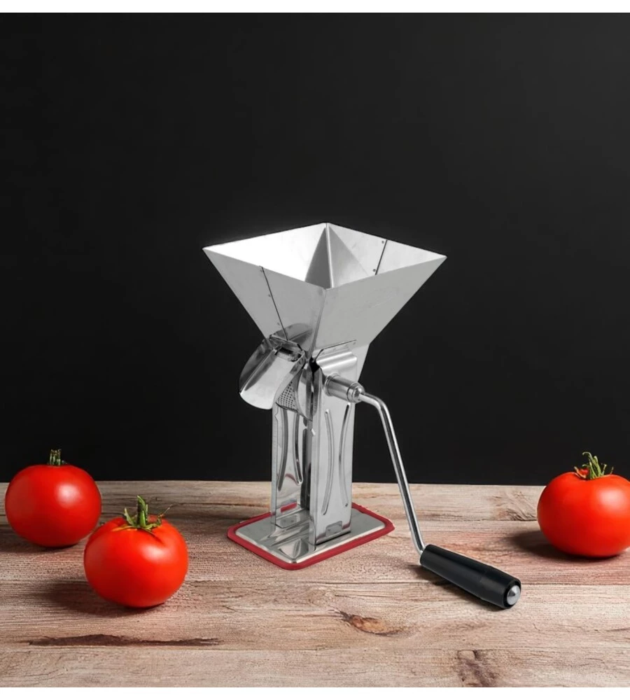 Spremipomodoro manuale "velocissimo 120" in acciaio inox
