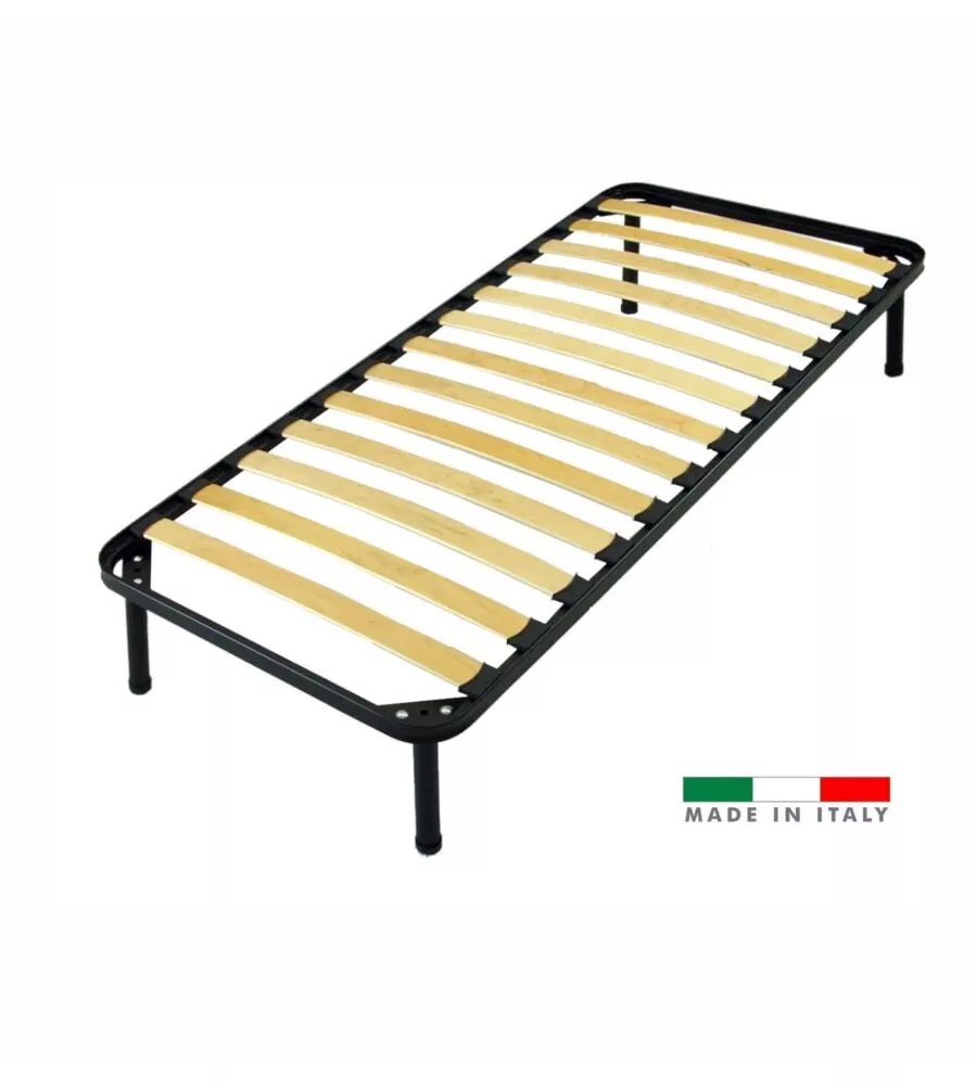 Rete singola con 13 doghe in legno di betulla, 80x190 cm