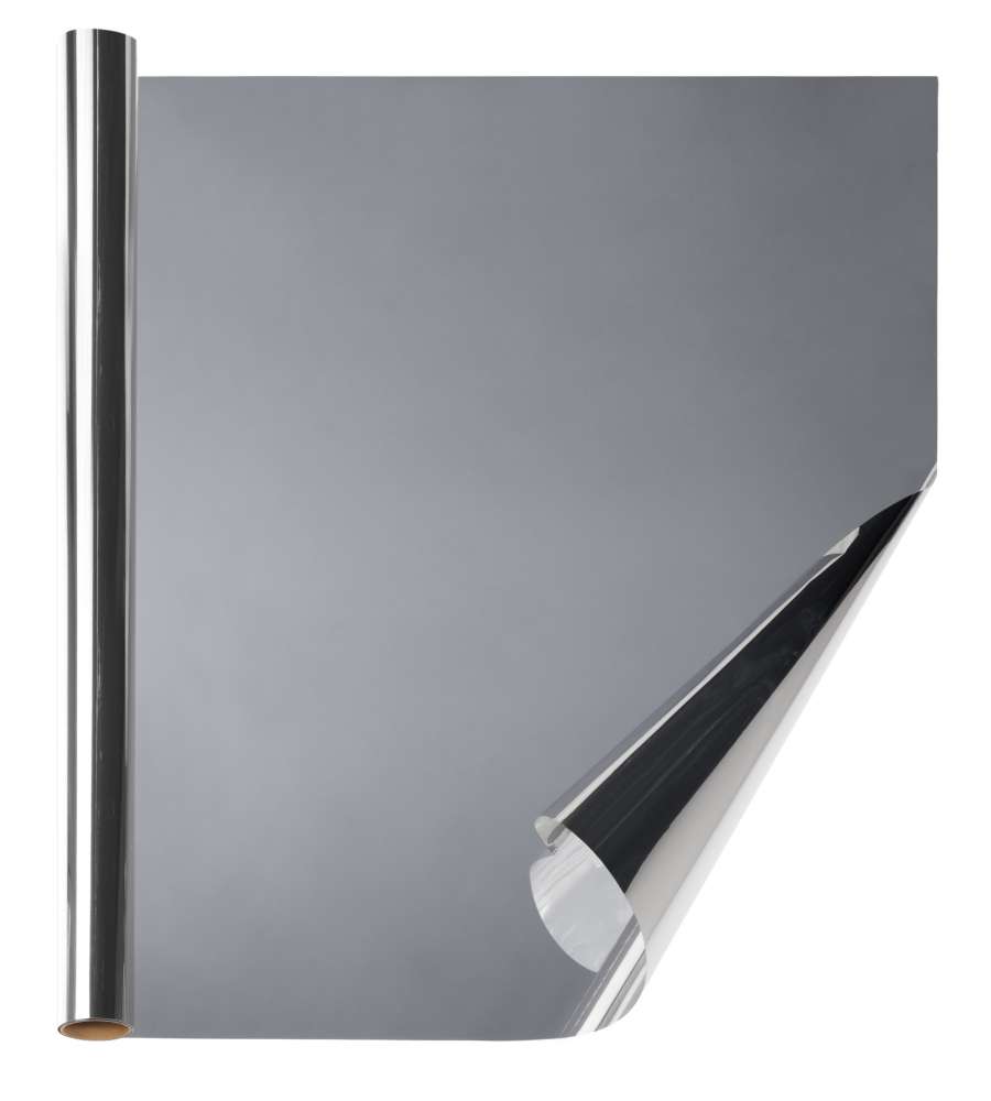 Pellicola per vetri 'linea privacy' effetto specchio - 75x160 cm.