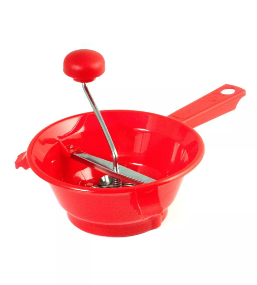 Passaverdure con 3 accessori rosso