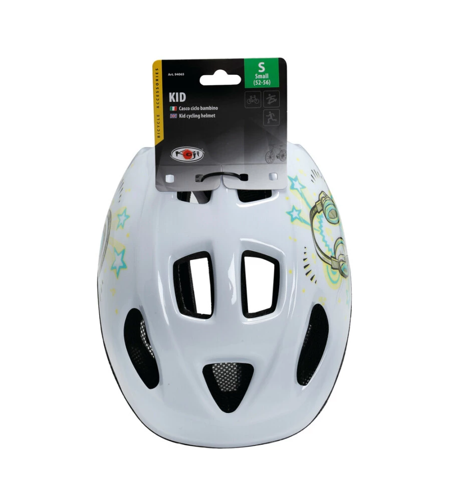Casco bici per bambini lampa "kid" colori assortiti tg s - 94065