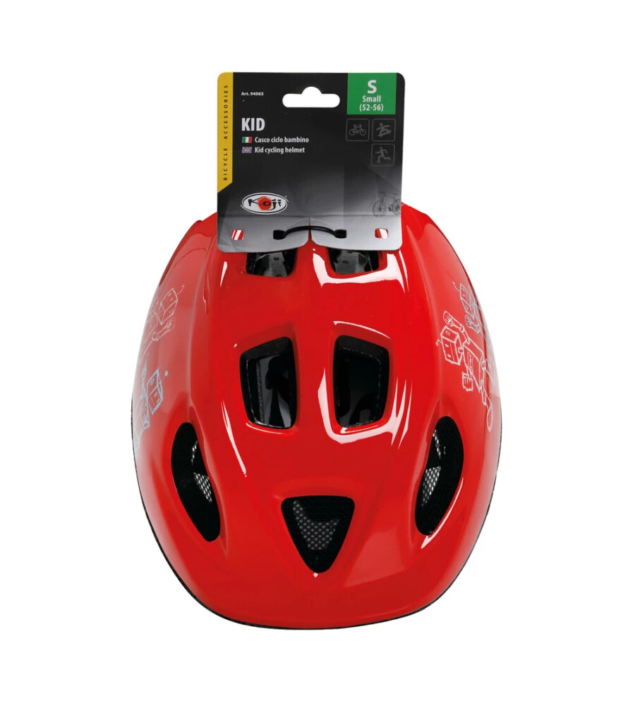 Casco bici per bambini lampa "kid" colori assortiti tg s - 94065
