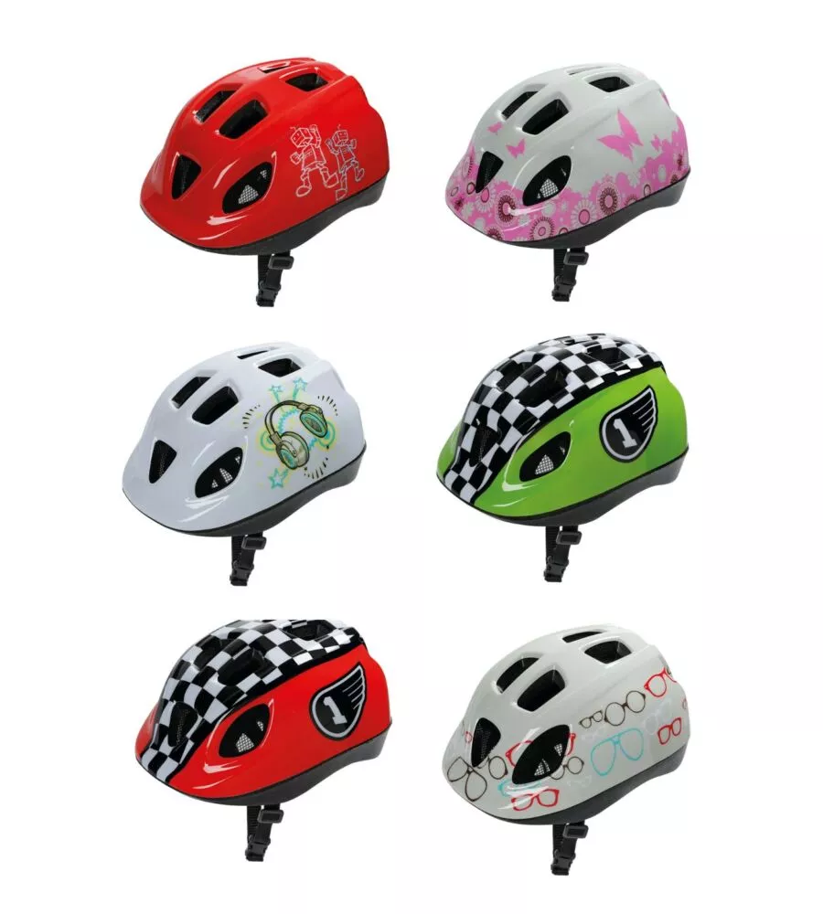 Casco bici per bambini lampa "kid" colori assortiti tg s - 94065