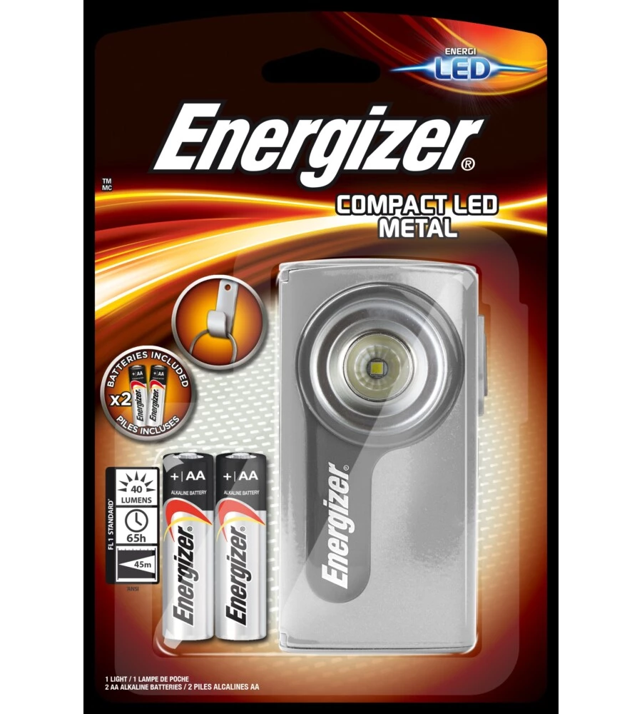 Energizer compact led 28 lumens + 2aa
