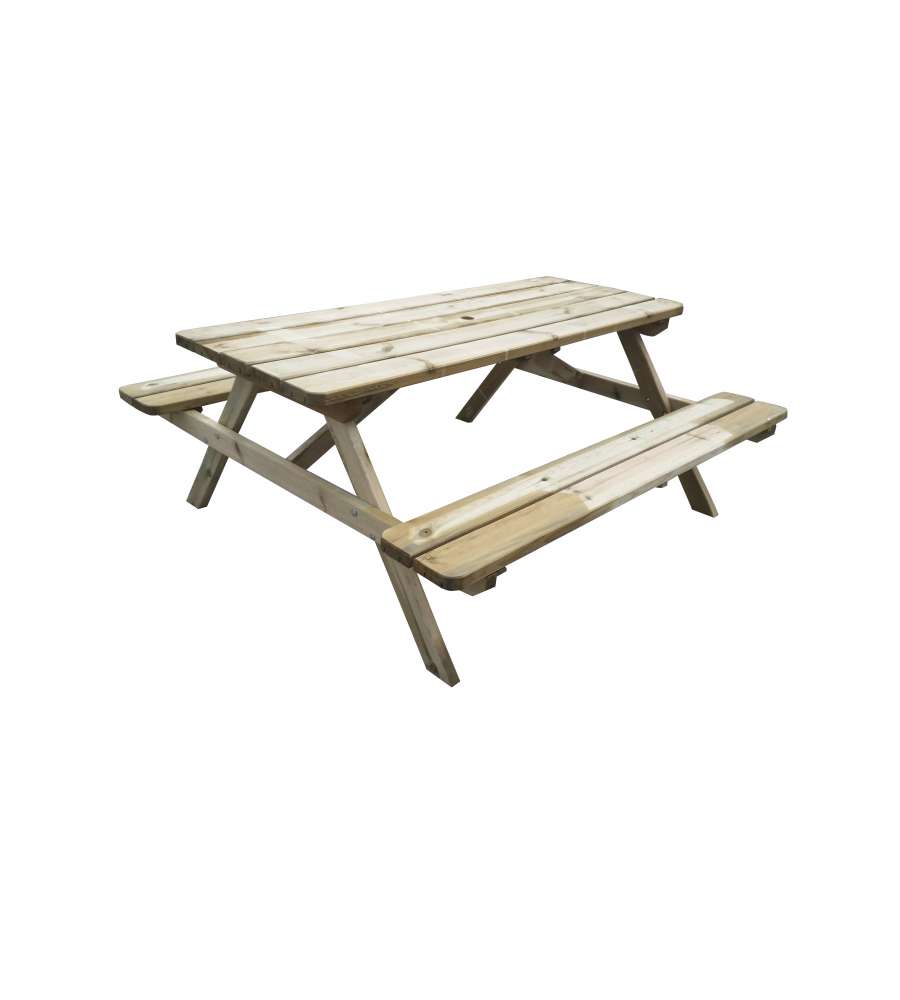 5ft tavolo da giardino-Tavolo Barbecue-mobili da giardino-Tavolo da picnic-colore naturale 
