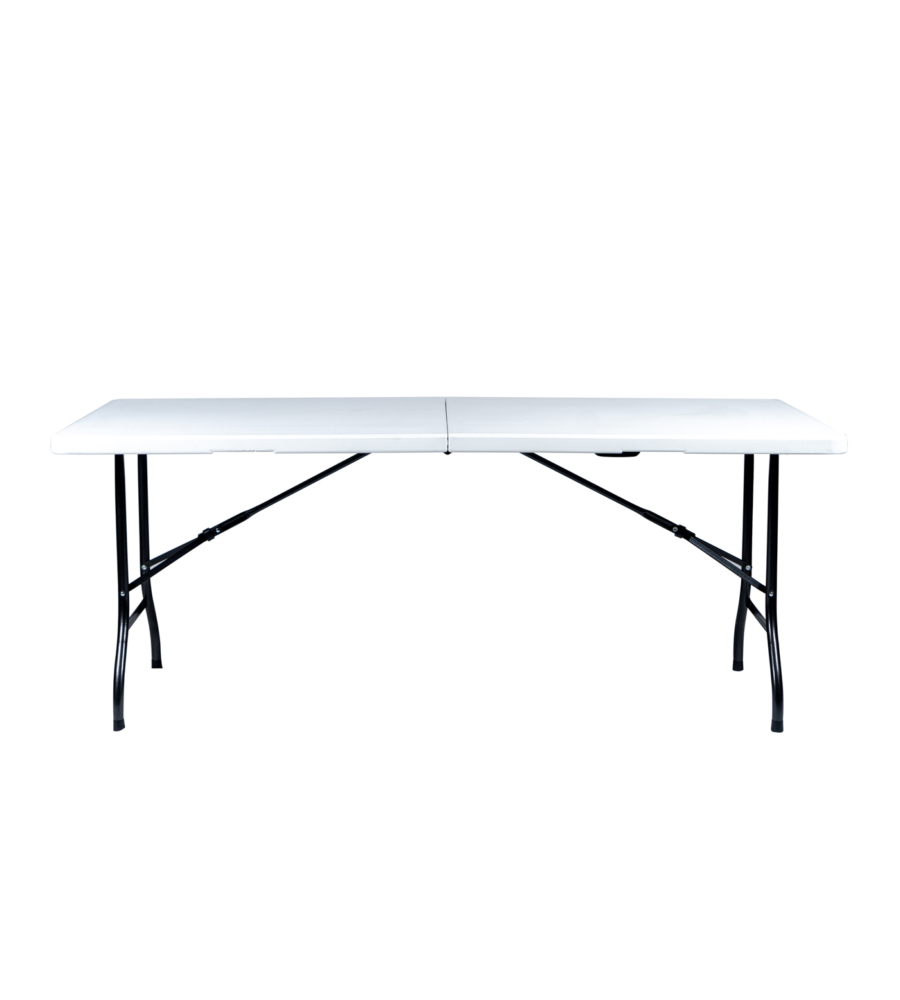 Tavolo Da Campeggio Pieghevole Colore Bianco, 183x76x72 Cm in vendita  online