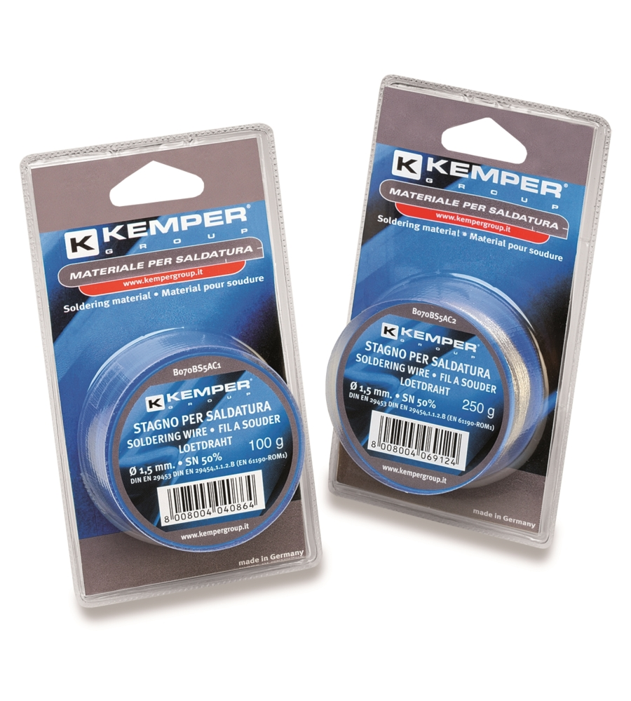 Kemper filo di stagno per saldare diametro 1,5 mm 100 gr