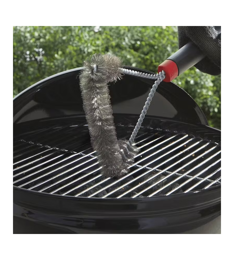Spazzola per barbecue weber in acciaio 30 cm