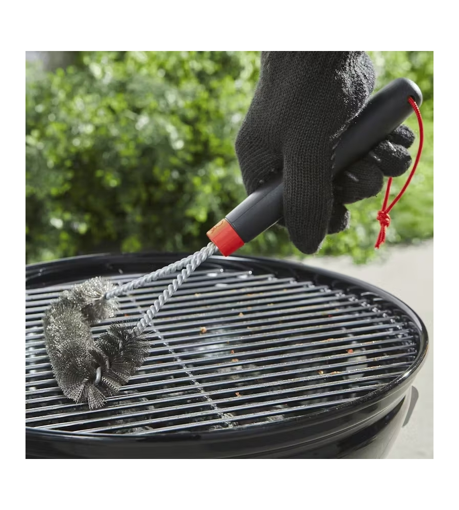 Spazzola per barbecue weber in acciaio 30 cm