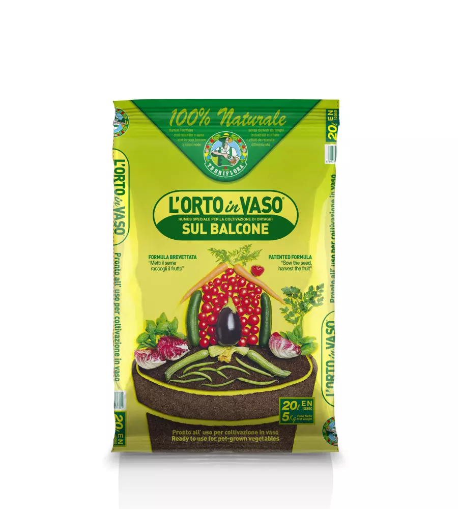 Terriccio per orto in vaso euroterriflora 20 lt