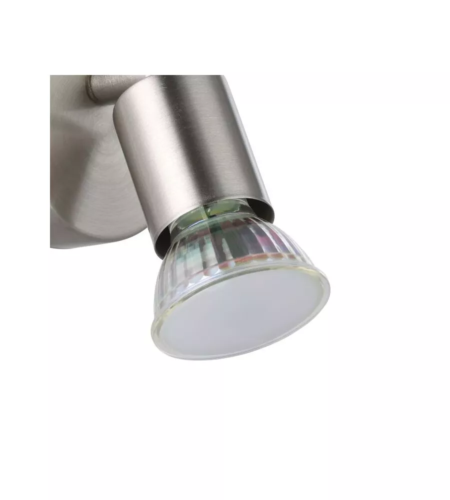Faretto a parete da interno eglo "buzz led" grigio 3000k
