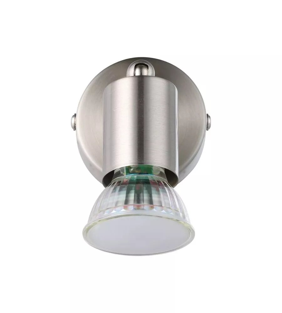 Faretto a parete da interno eglo "buzz led" grigio 3000k