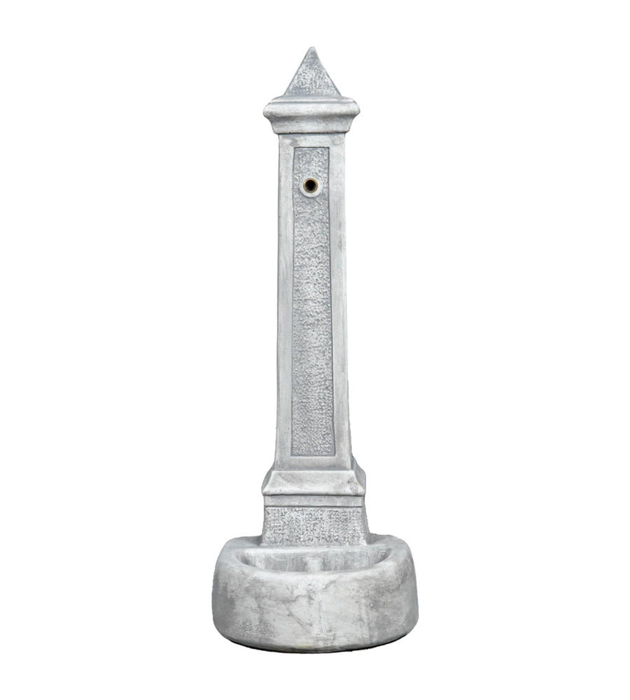 Fontana da giardino vedovella kam "lecce" anticato grigio 36x46x100 cm