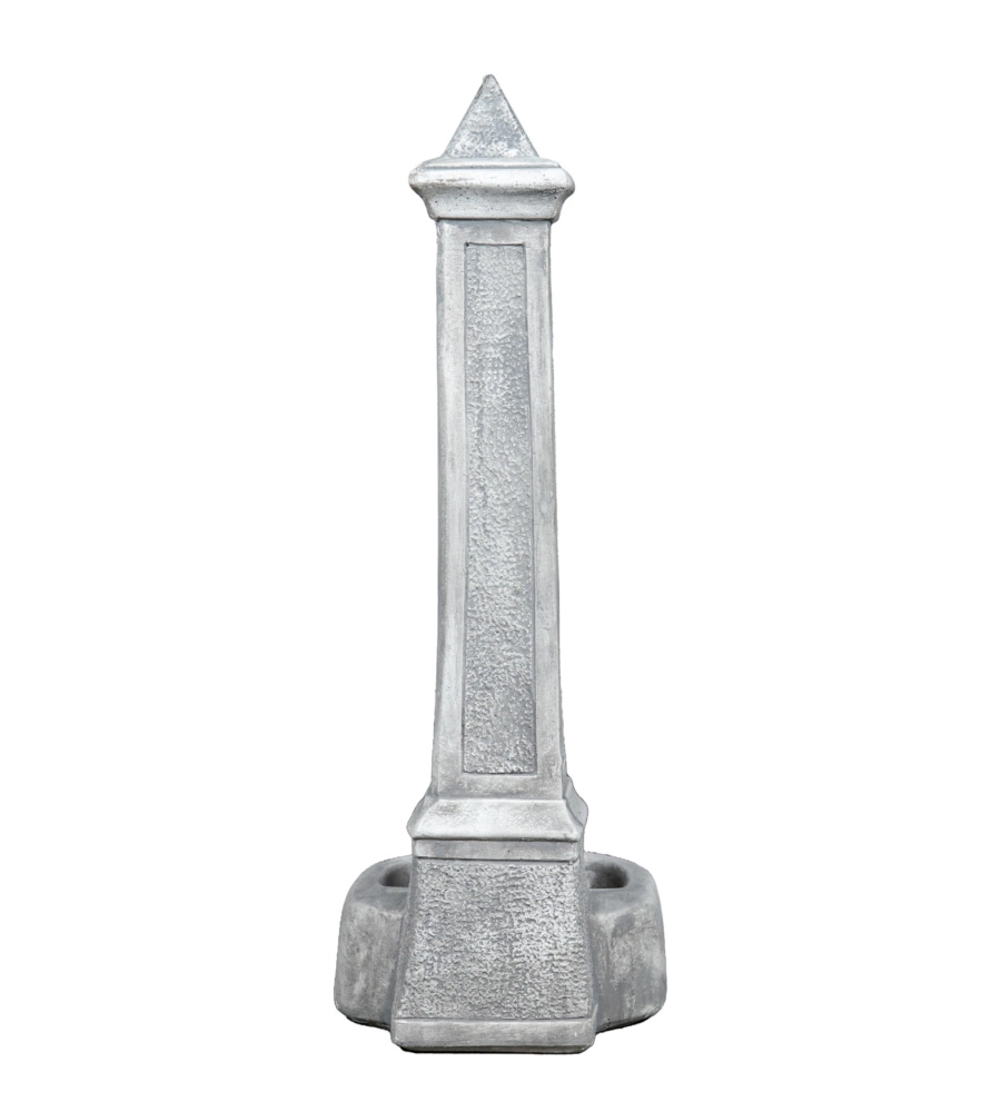 Fontana da giardino vedovella kam "lecce" anticato grigio 36x46x100 cm