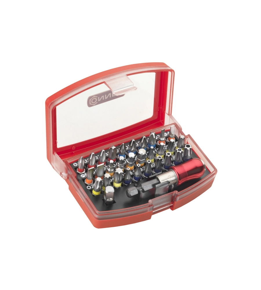 Set 30 inserti per avvitatore connex in acciaio cromato
