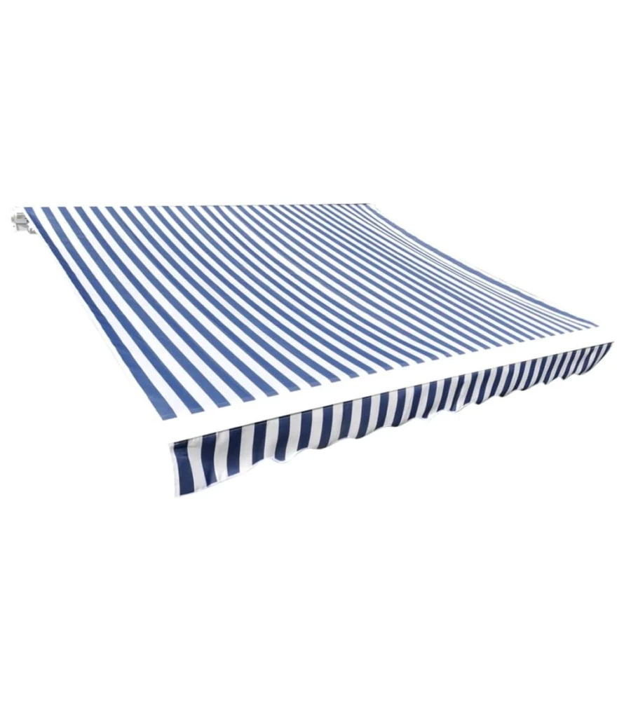 Tenda da sole motorizzata "promo" fantasia a righe blu 3x2 m