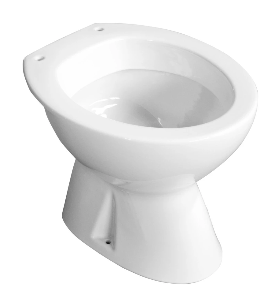 Vaso wc a terra in ceramica "serie idro" bianco