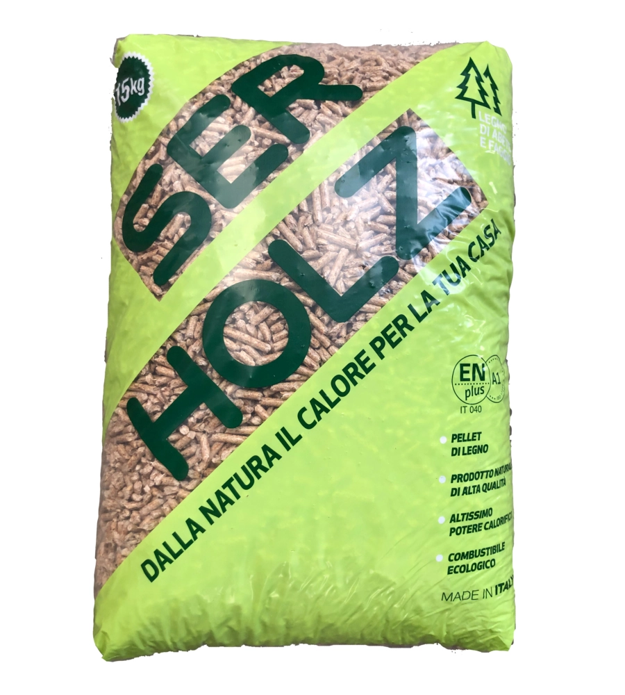 SACCO PELLET ABETE E FAGGIO MADE IN ITALY-  15 KG.