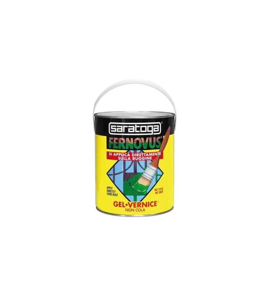 Smalto gel antiruggine saratoga "fernovus" nero 2,5 lt