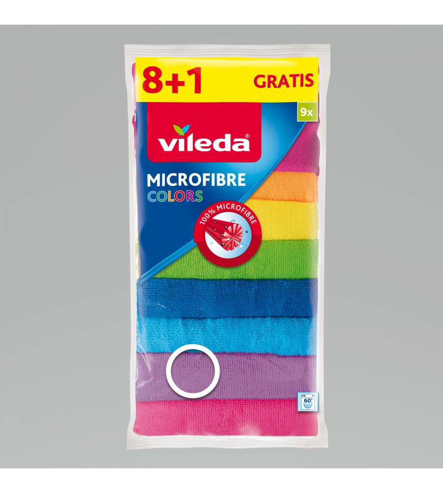 Vileda Microfibre Colors Panni Pavimenti 2 pz