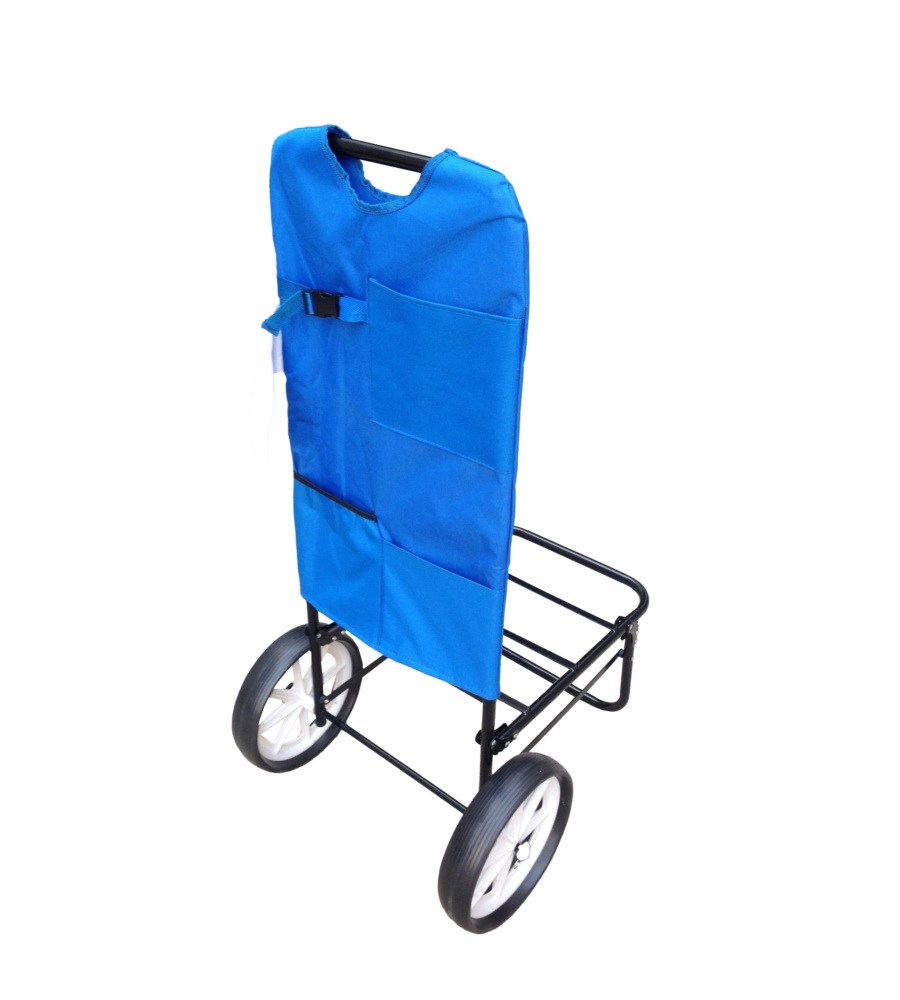 Trolley Da Spiaggia Con Ruote Blu Navy, 62x49x107 Cm in vendita online