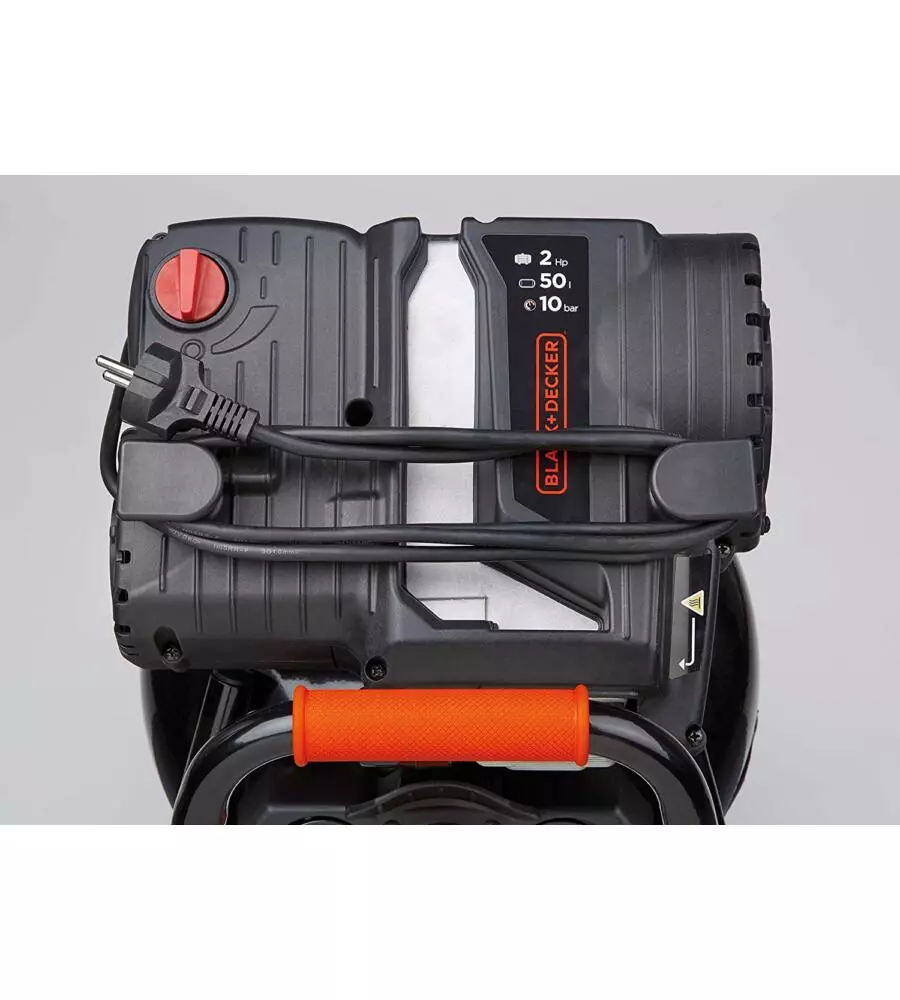 Compressore aria verticale black+decker "bd227/50v-nk" 50l 2hp