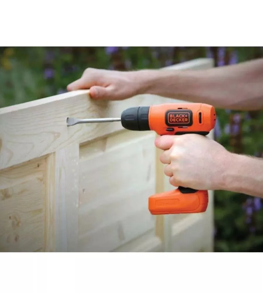 Trapano avvitatore a batteria black+decker "bdcd8-qw" 7,2v 1,5ah