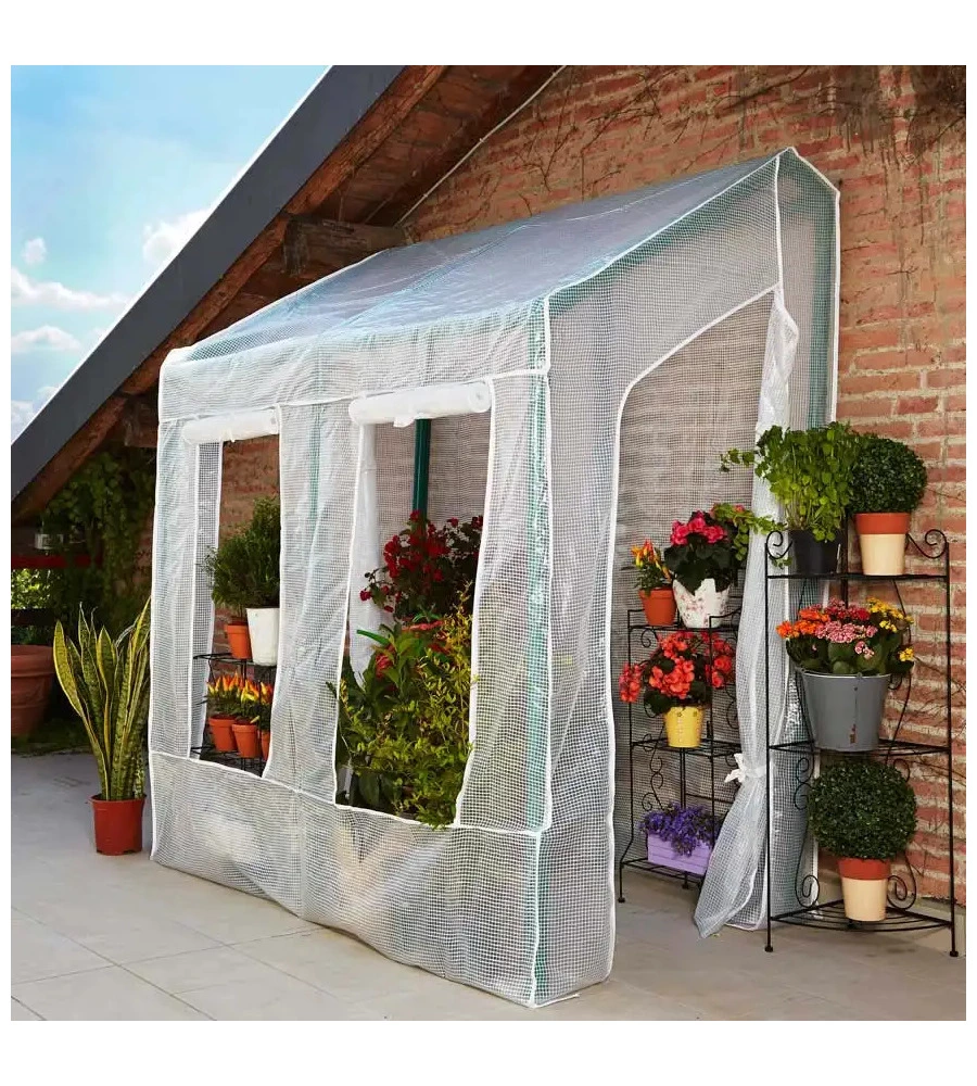 Telo di ricambio verdemax per serra lobelia in plastica trasparente 200x110x210 cm