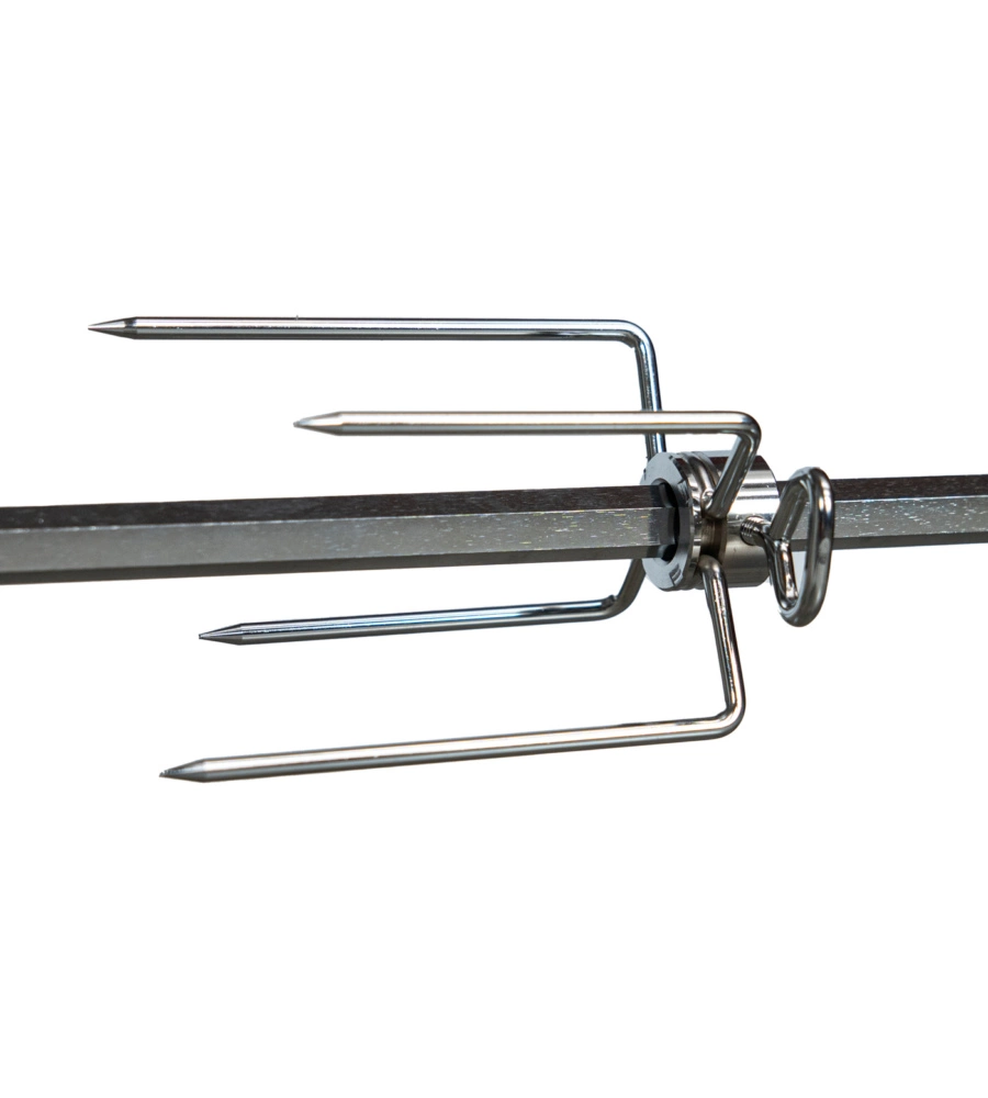 Girarrosto elettrico in acciaio nero 45 kg 140 cm